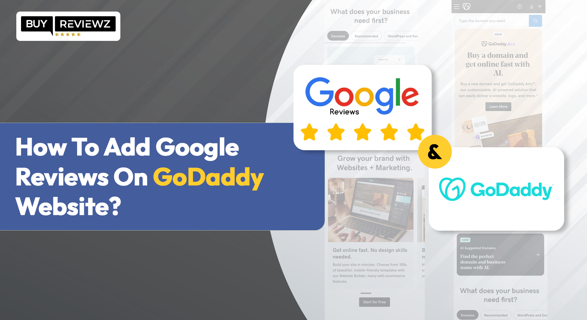 How To Add Google Reviews On GoDaddy Website?
