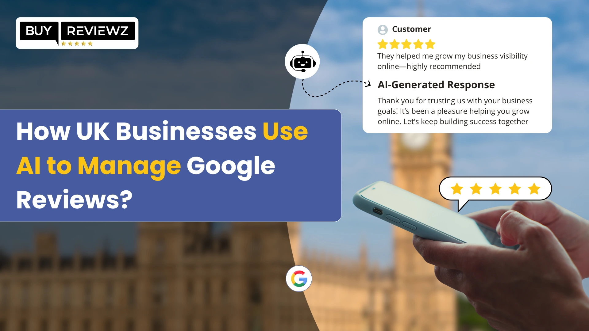 How UK Businesses Use AI To Manage Google Reviews?