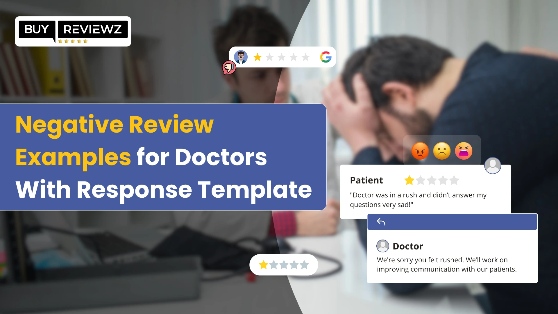 Negative Review Examples For Doctors With A Response Template